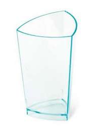 Креманка фуршетная "Бижу" треугольник аква 70мл d48мм h77мм пластик (упаковка 60шт.)