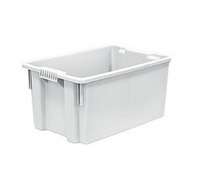 Ящик пластиковый 600х400х350мм морозостойкий белый