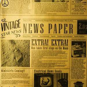 Бумага для подачи "Газета" 305х305мм (упаковка 100шт.)