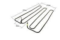 ТЭН-К для шкафов жарочных Е-образный воздух