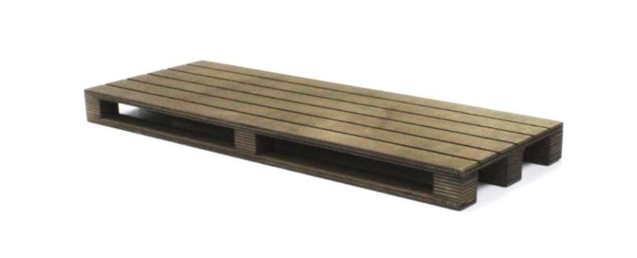 Доска для подачи Палета 400х150х30мм темное дерево