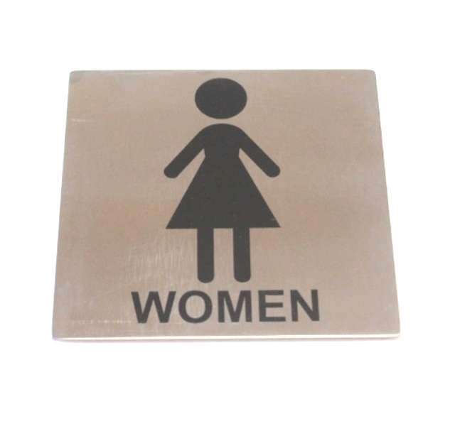 Табличка "Woman" 125х125мм нержавеющая сталь