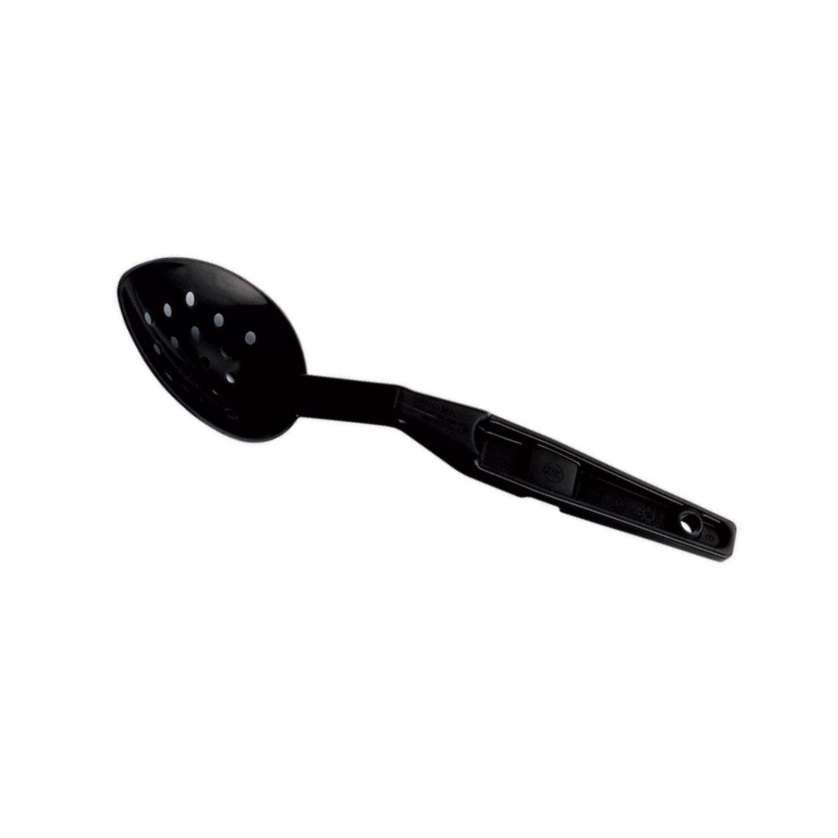 Ложка гарнирная поликарбонат черная L280мм перфорированная
