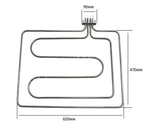 ТЭН для духовки плиты ЭПШЧ 247/264-А-9,0/3,8Т220