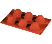 Форма силиконовая Бриллиант (6шт. d65мм h45 мм) 175х300мм