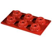 Форма силиконовая Кекс (6шт. d67мм h33мм) 175х300мм