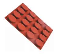 Форма силиконовая Овалы (16шт. 53х33мм h20мм) 175х300мм