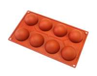 Форма силиконовая Полусферы (8шт. d60мм h30мм) 175х300мм