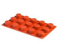 Форма силиконовая Цилиндры (15шт. d40мм h20мм) 175х300мм