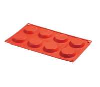 Форма силиконовая Тарталетки (8шт. d60мм h17мм) 175х300мм