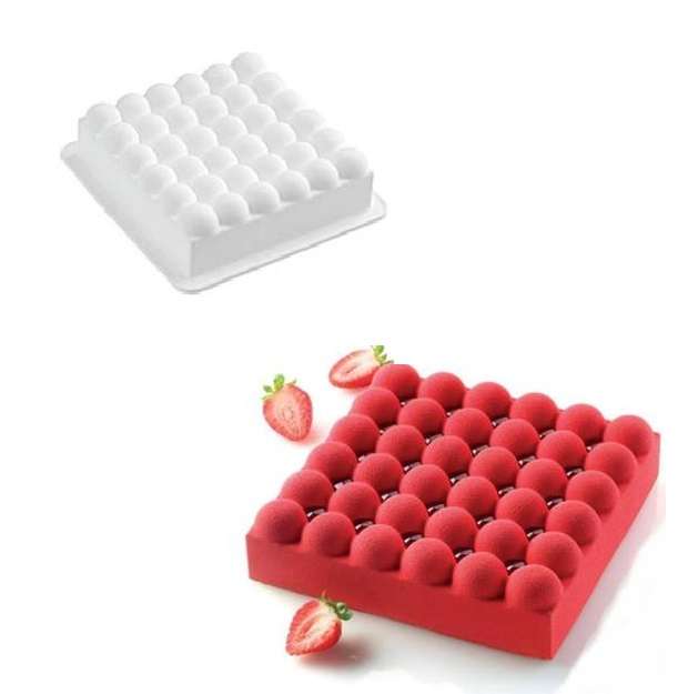 Форма силиконовая Пузырьки 180х180мм h50мм 1400мл