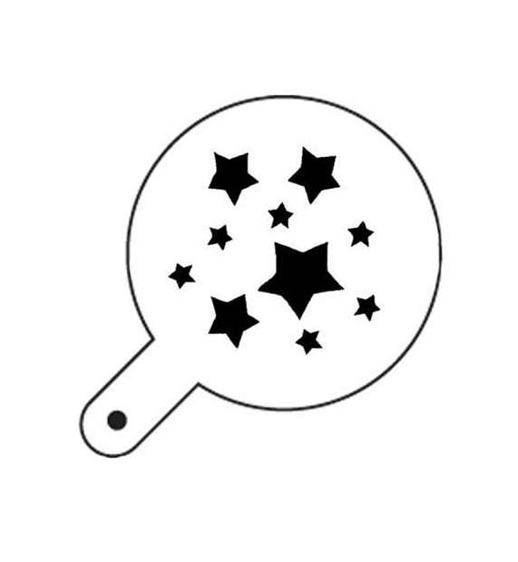 Трафарет декоратор для кофе "Звезды"