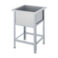Ванна моечная 1-секционная 530х530х870мм AISI 430
