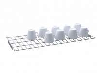 Полки для стаканов и столовых приборов 1106х237х21мм комплект Атеси ШЗДП-4-1200-02