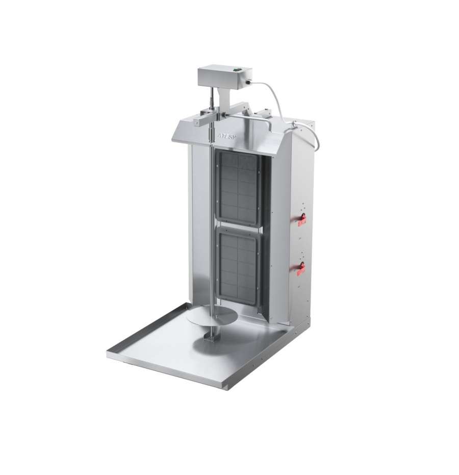 Аппарат Шаурма газовая с электроприводом оцинкованная сталь Атеси 2-ГАЗ-05-Оц+ЭПШ-01