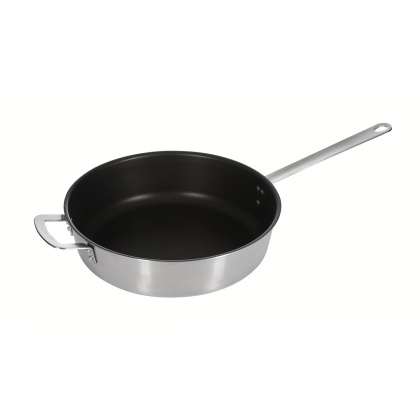 Сковорода-сотейник d320мм нерж.сталь тефлон, индукция