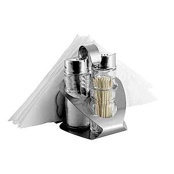 Набор для специй 3 предмета с салфетницей