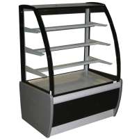 Витрина кондитерская серая Carboma ВХСв-1,3д Люкс