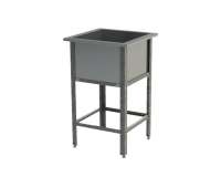 Ванна моечная 1-секционная 630х630х870мм AISI 430