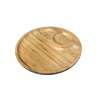 Блюдо 2-х секционное d250мм бамбук