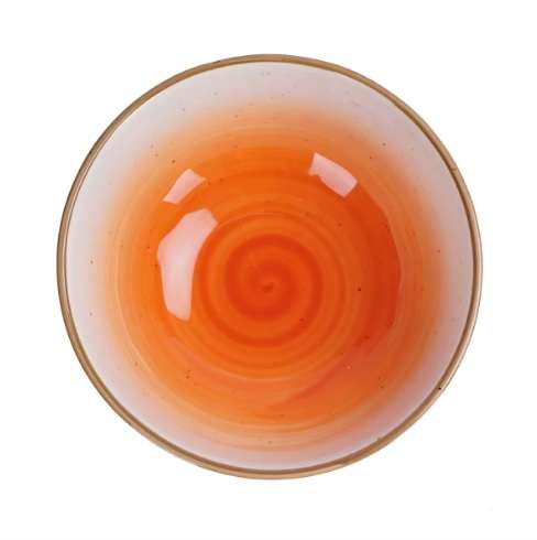 Салатник 13х13х4,5см 380мл фарфор, оранжевый цвет "The Sun"