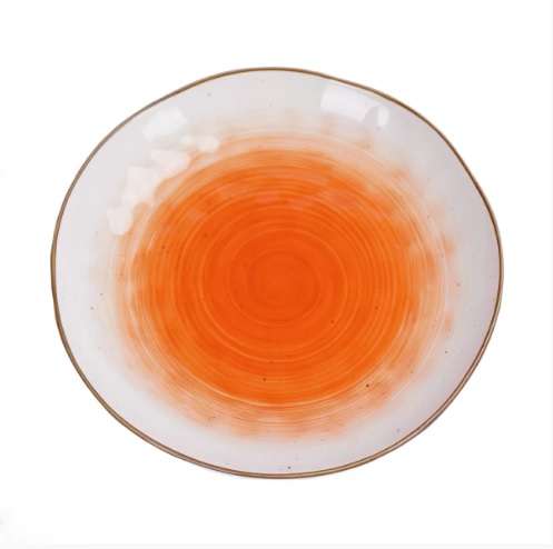 Салатник 21,5х3,8см 400мл фарфор, оранжевый цвет "The Sun"