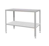 Стол разделочный 1200х700 без борта, полка перфорированная