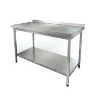 Стол разделочный 1800х800 с бортом, полка оцинк. сталь