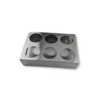 Подставка для флаконов соусов 6 ячеек 280х190х80мм