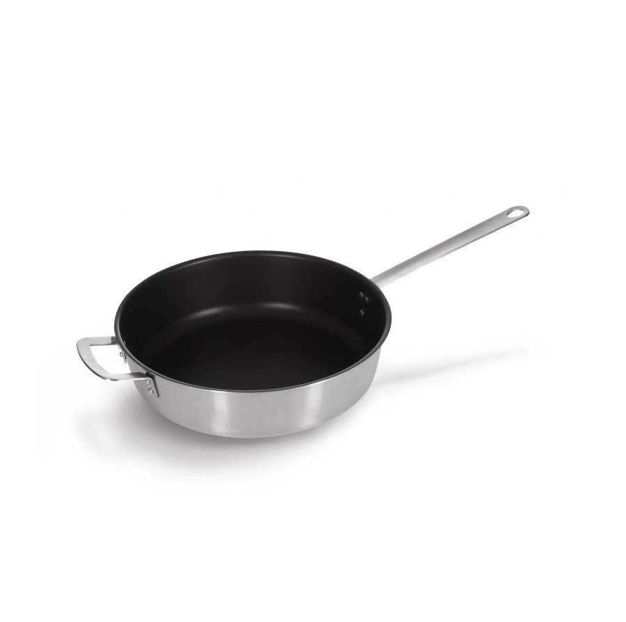 Сковорода сотейник d340мм нерж., тефлон, индукция