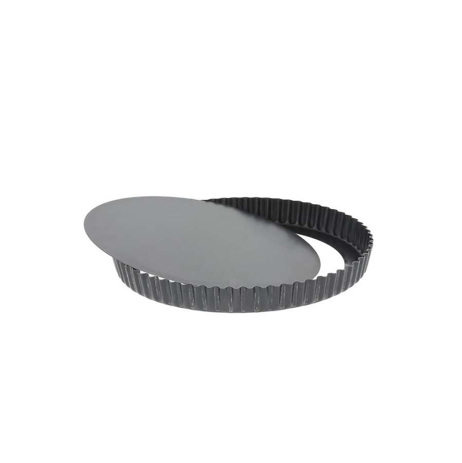 Форма для выпечки d240мм h28мм гофрированная, съемное дно, антипригарное покрытие