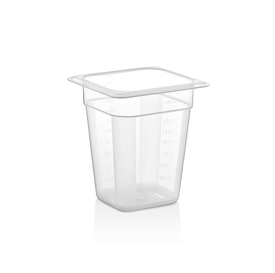 Гастроемкость 1/6 полипропилен прозрачная 176х160мм h200мм GastroPlast