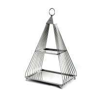 Этажерка 2-х ярусная 606х304х660мм нержавеющая сталь