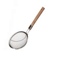 Шумовка сетчатая d160мм н/ж сталь с деревянной ручкой